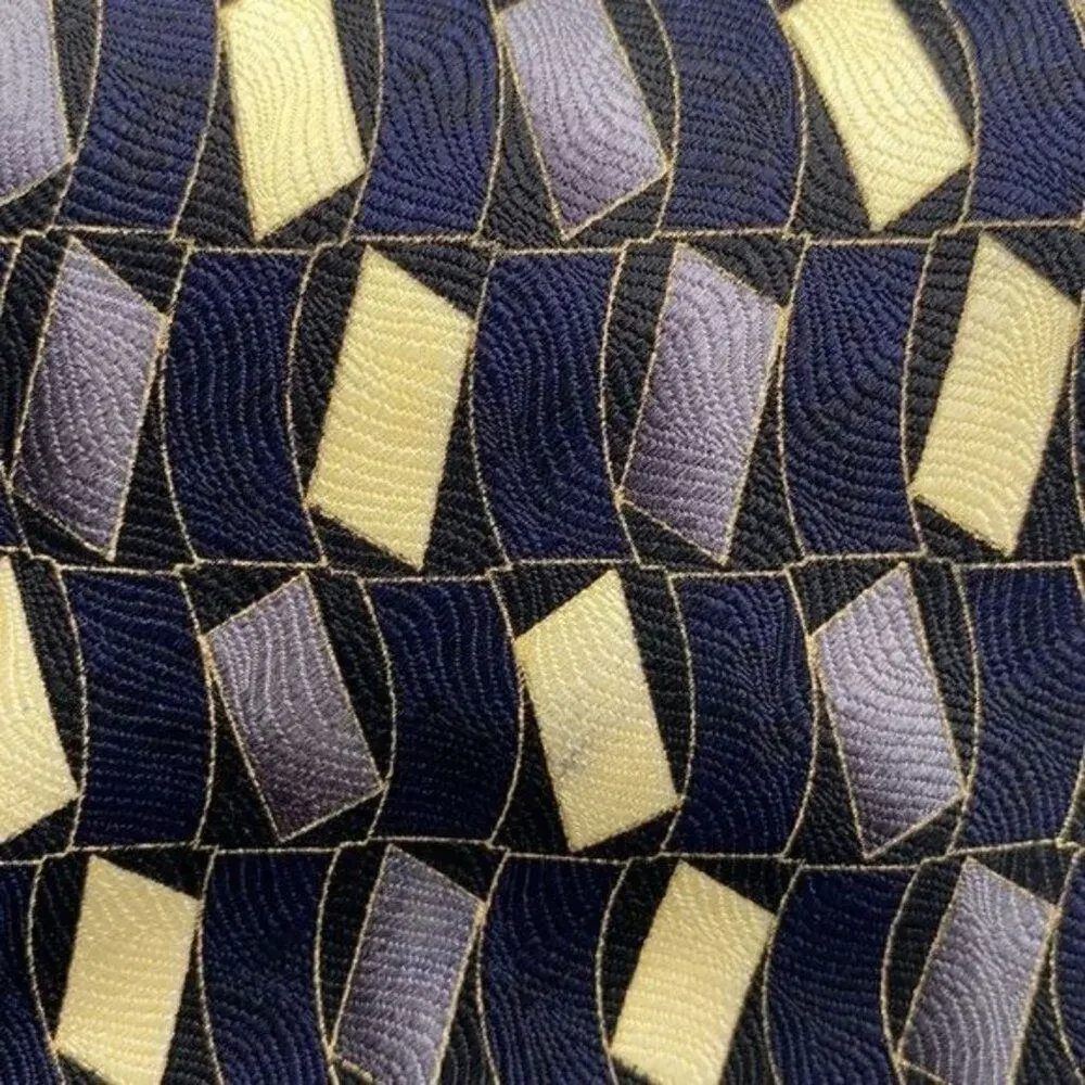Bergamo New York patterned 100% Silk Handmade necktie